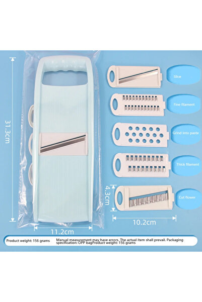 Choice blue 5 5 in 1 Multi-Functional Vegetable Chopper Onion Chopper Food Ch...