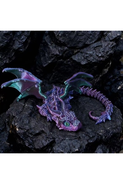 Choice 22cm8.6in colorful 9-17in 3D Printing Fly Dinosaur Action Figure Mini ...