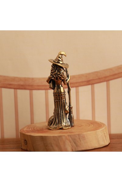 Choice 1pc Broom Moon Witch Ornament Suitable for Home and Office Decoration ...