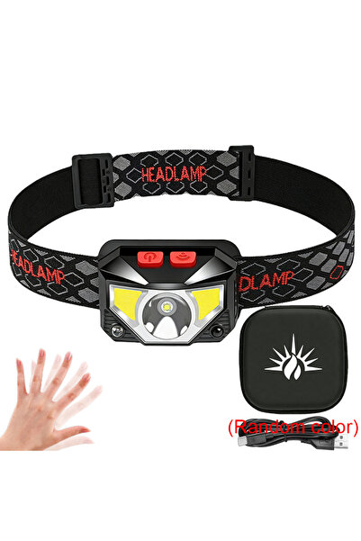 XIWANGFIRE 1PC-Box 1-3PCS Rechargeable LED Headlamp Sensor Headlight With COB...