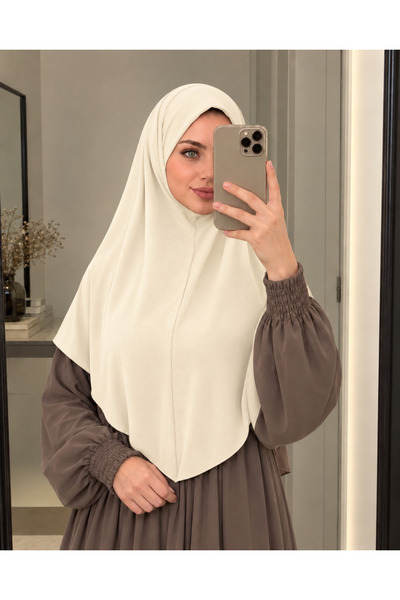 AHRAR tesettür Malaysian Model Sandy Ready Hijab Khimar Scarf Hajj Umrah Pray...