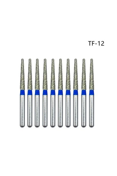 Choice TF-12 10 Pcs Dental Diamond Burs FG 1.6mm for High Speed Handpiece Too...