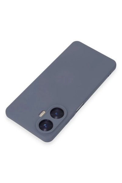 Generic Brand جراب Realme C55 متوافق مع السيليكون المخملي الداخلي نانو - رمادي