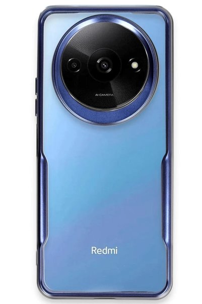 ELİSY غطاء سيليكون متوافق مع هاتف Xiaomi Redmi A3 4G - أزرق داكن