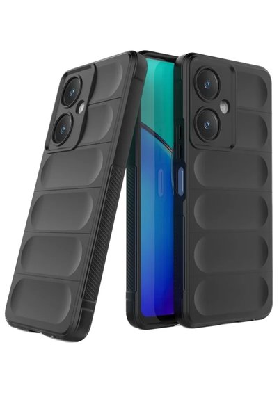 Generic Brand حافظة متوافقة مع هاتف Vivo Y27 مصنوعة من السيليكون الأفضل - أسود