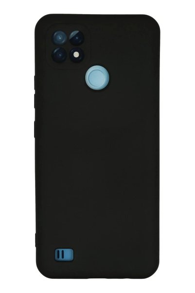 Bezos Realme C21 Compatible Case Nano Velvet Silicone - Black