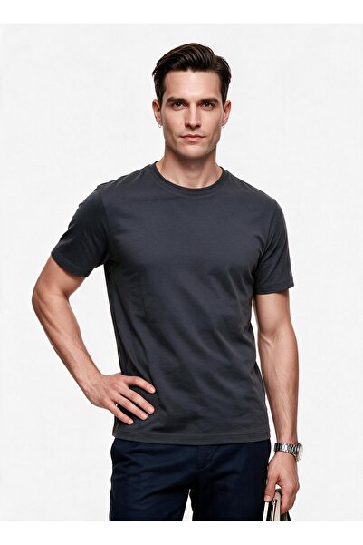JSCO Men's Crew Neck Relaxed Fit Cotton Short Sleeve Basic T-Shirt Js2674