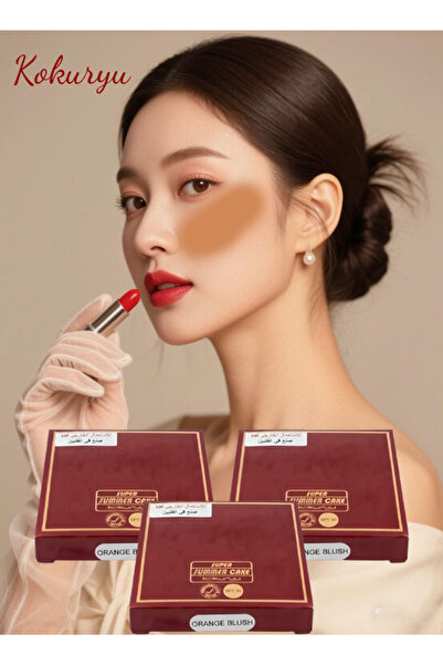 Kokuryu 3 Pieces Super Summer Cake Make-Up Orange Blush