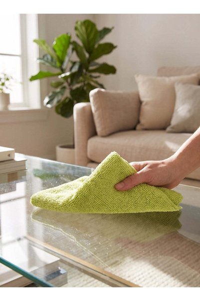 CLEAN-TECH 20 Pieces Terry Microfibre Cleaning Cloth 40cm x 40cm – Ultra Absorbent, Lint-Free & Scratch-Free Multi-Surface Towel for Kitchen, Home & Car Cleaning