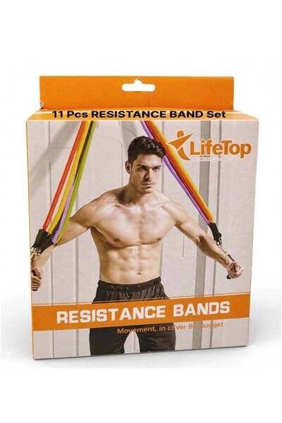 Lifetop 11-Piece Resistance Bands Set for Home Gym