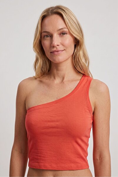 OBJE Women's Mercan One Shoulder Crop