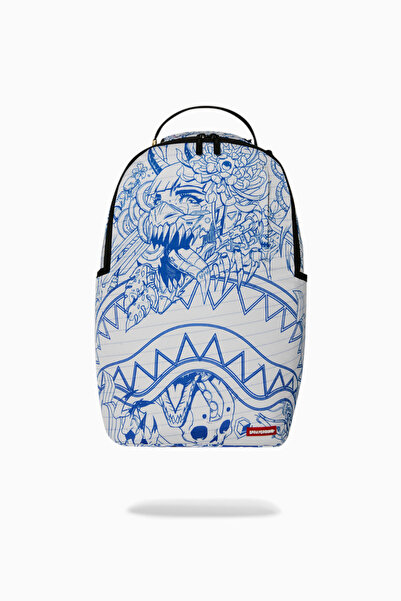 Sprayground Depth of the Sketch Patterned 900D Polyester Backpack