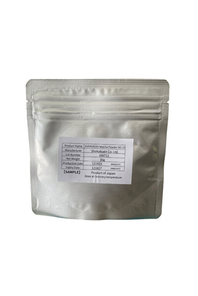 Shokakuen Co. Ltd EVERGREEN Matcha Powder NO.23، وهو عبارة عن مسحوق ماتشا ياب...
