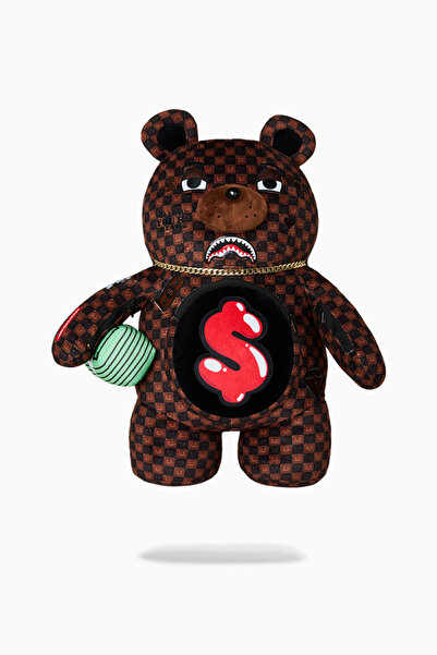 Sprayground Sharks in Paris Grin Grind Moneybear Patterned Backpack