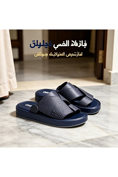 Almajeed Store صنادل رجالية سوداء حضرية - صنادل مريحة قابلة للتنفس سهلة الارتداء