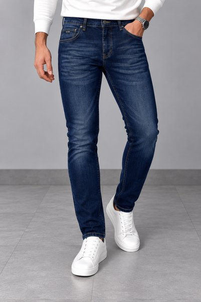 LEO VERTO Blugi skinny pentru bărbați, din material elastic , croială skinny