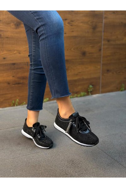 DİVA Pantofi sport casual pentru femei Sena Black Stone