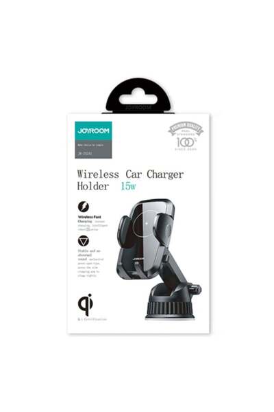Joyroom Car Holder with Wireless Charging JR-ZS 241, Side Clamps, Dashboard M...