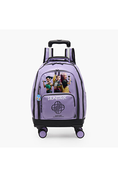 Netflix KPop Demon Hunters Print Trolley Bag for Girls 8-12 Years Retractable...