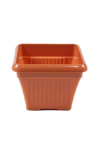 OEM Ghiveci din plastic Ramona, teracota, 15 x 15 x 13 cm