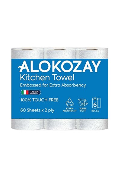 Alokozay Kitchen Towel Extra Absorbent 60 Sheets 2 Ply