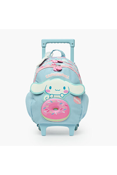 SANRIO Cinnamoroll Print Trolley Bag for Girls 3-5 Years with Durable Wheels ...