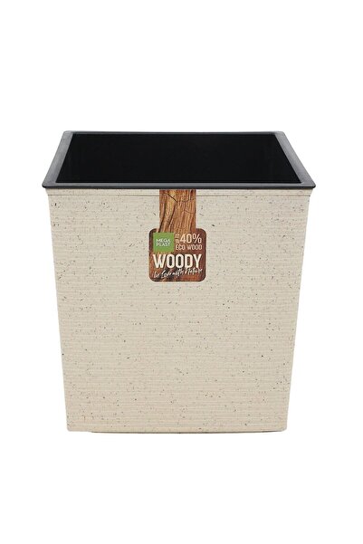 OEM Πλαστική γλάστρα Donna Woody, εσωτερικού/εξωτερικού χώρου, με μάσκα, τετρ...