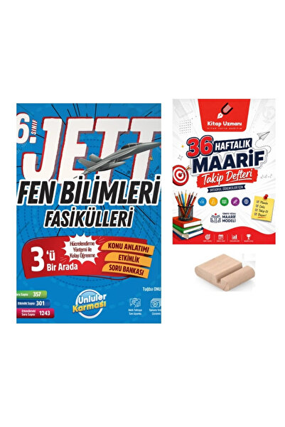 Ünlüler Karması 6.Sınıf Jett Fen Bilimleri Fasikülleri 2027 Maarif Modeli+Maa...