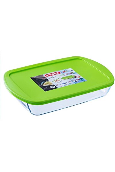 Pyrex صينية شواء مستطيلة كبيرة الحجم مع غطاء سعة 4.9 لتر