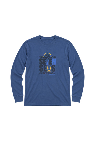 BattalModa Indigo Carew Long Sleeve T-Shirt M-L-Xl-2Xl