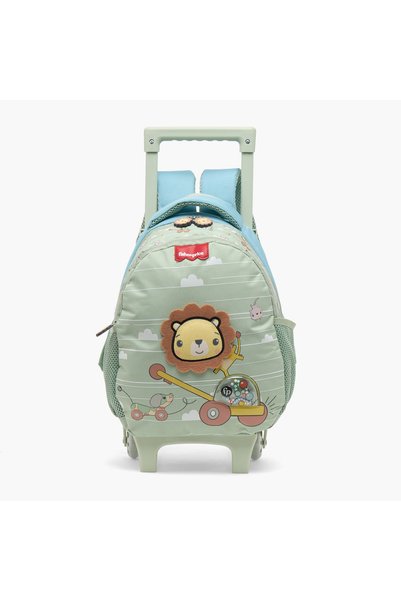 FISHER PRICE حقيبة ترولي ماتيل ليون للأطفال من 3 إلى 5 سنوات بمقبض قابل للسحب
