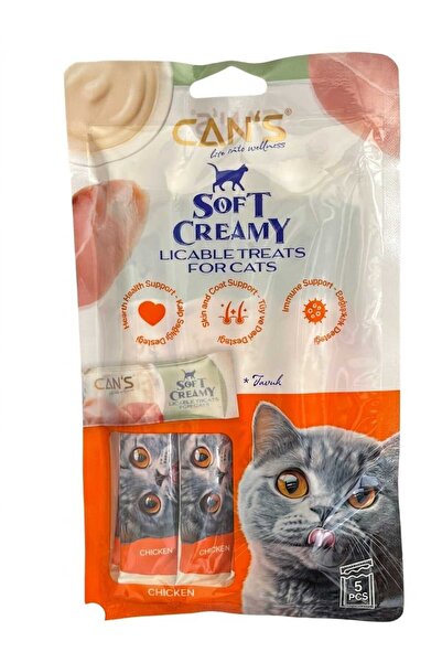Can’s Soft Creamy Tavuklu Sıvı Kedi Ödül Maması (5 x 14 gr)