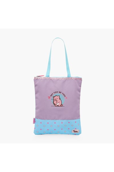 PEMBE Embroidered Shoulder Bag for Girls 8-12 Years with Double Handle