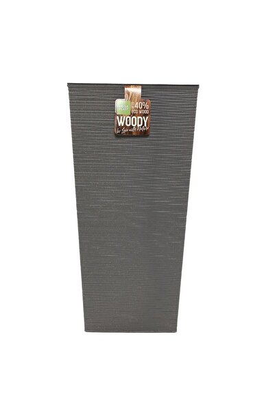 OEM Ghiveci din plastic Donna Woody, interior / exterior, cu masca, patrat, a...
