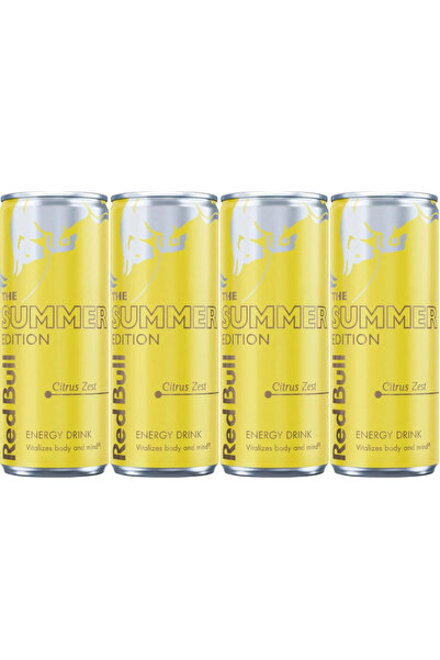 Red Bull إصدار الصيف بنكهة الحمضيات 250 مل - 4 علب