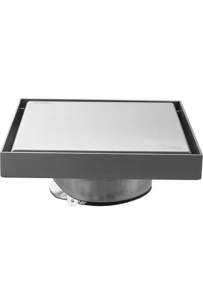 BRIMIX Stainless Steel 304 Floor Drain Bathroom Anti-Odor Shower Drain Invisible Drainer with Removable Til