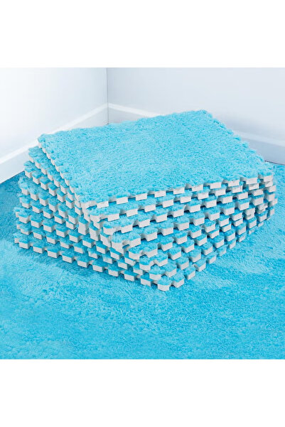 TAPIT 12Pcs Interlocking Foam Mats, Fluffy Carpet Tiles, Plush Area Rug, Squa...