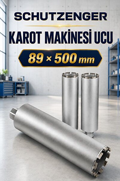 SCHUTZENGER 89x500 mm Elmas Karot Makinesi Delme Ucu Profesyonel Ustalar için