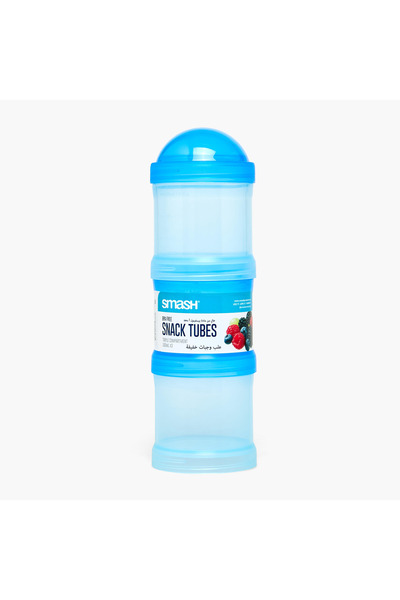 Smash Solid Stackable Snack Tube Box for Kids with Lid