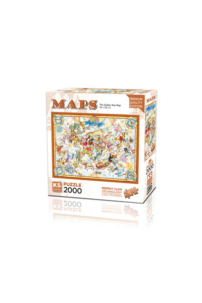 Ks Games The Zodiac Map 2000 Parça Puzzle