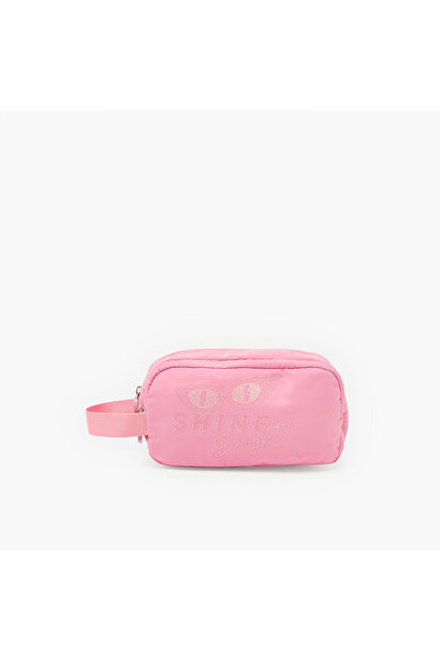 Barbie Print Pencil Pouch with 2 Compartments