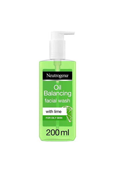 Neutrogena منظف للوجه، يوازن الدهون، بالليمون، للبشرة الدهنية - 200 مل
