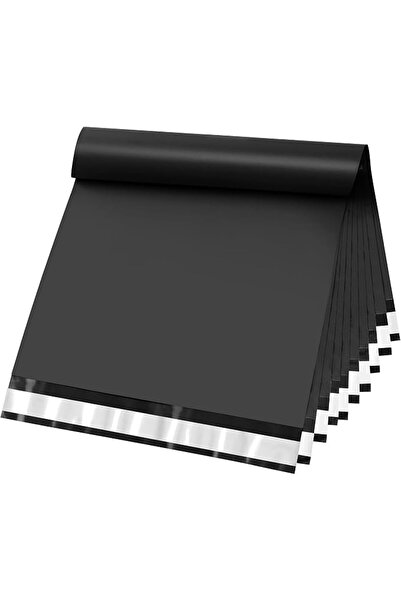 TERRIFI 100pcs Black Poly Mailers 25x35cm Waterproof Tear-Resistant Self-Seal...