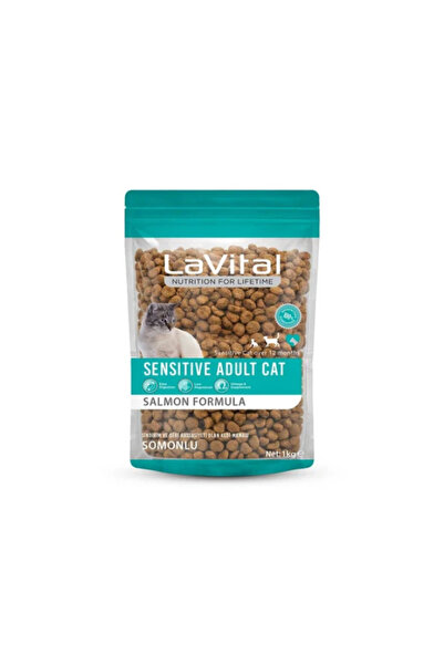 LaVital Somonlu Sensitive Yetişkin Kedi Maması 1 kg – Hassas Kediler İçin Öze...