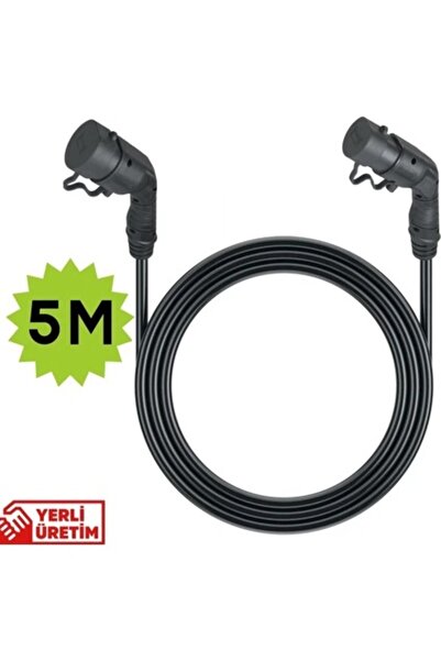 32 A 22 kW Trifaze Type 2 Fiş Priz Şarj Kablosu 5 m