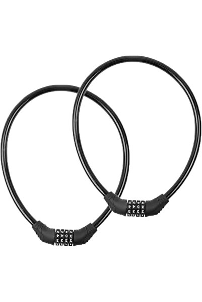GENERAL 2 PACK Bike Locks Cable,Anti Theft Bicycle Lock Chain,4 Digit Securit...