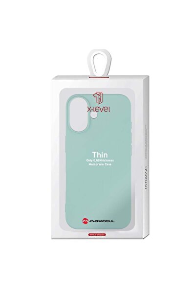 Maxcell X-Level Λεπτή Θήκη για iPhone 17, Σειρά Thin, SoftTouch - Τυρκουάζ