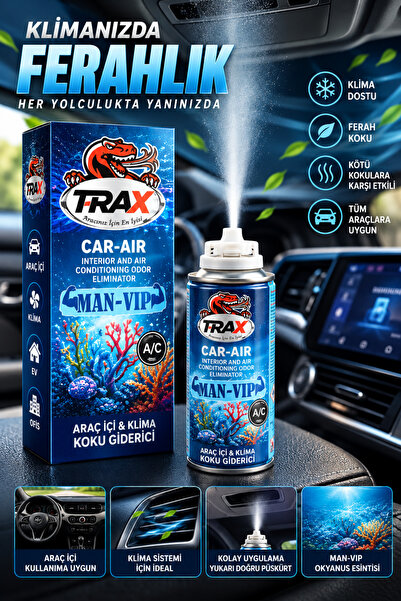 TRAX Klima Fresh Temizleyici Klima Bombası Koku Giderici Bomba Man-Vip