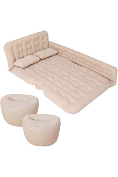 Fhatt Inflatable Car Air Mattress SUV Seat Bed Portable Foldable Car Air Bed ...
