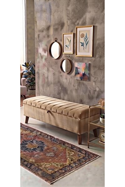 yuse aksu CİZGİ KAPİTONE SANDIKLI PUF 140X40X45